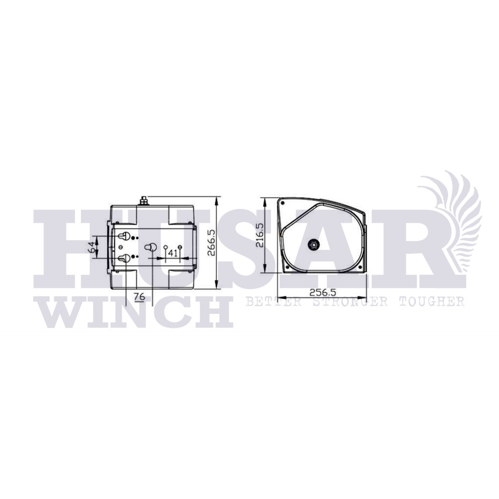 Βίντσι Ηλεκτρικό Φορητό με Συνθετικό Σχοινί 6000lbs Husar Winch