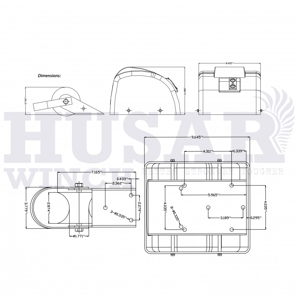 Εργάτης Ηλεκτρικός Άγκυρας 20kg BST 45lbs Husar Winch