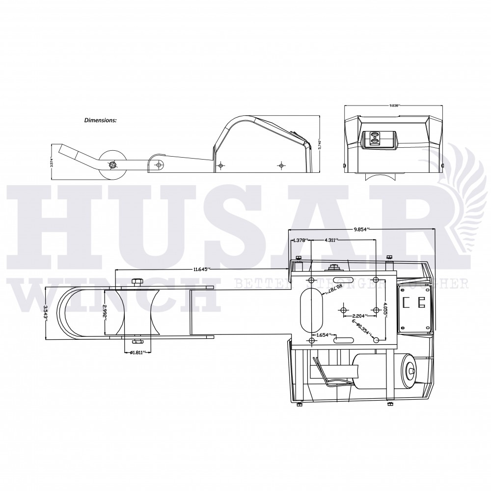 Εργάτης Ηλεκτρικός Άγκυρας 16kg BST 35lbs Husar Winch